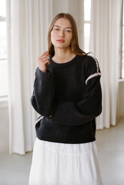 Athena Sweater -- Charcoal