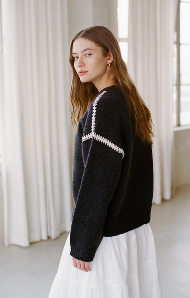 Athena Sweater -- Charcoal