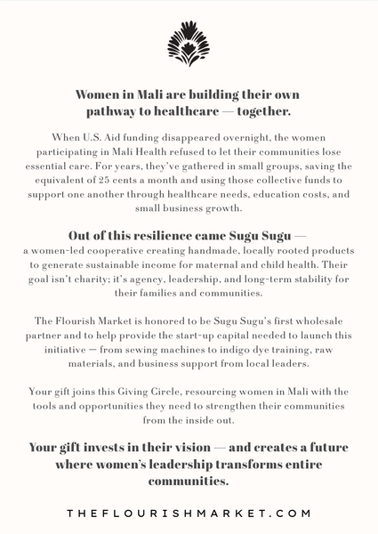 Impact Funding Card - Training in Traditional Indigo Dying for One Woman // Sugu Sugu Launch Fund