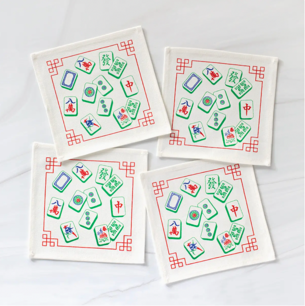 Mah Jong Tiles Cocktail Napkin Set