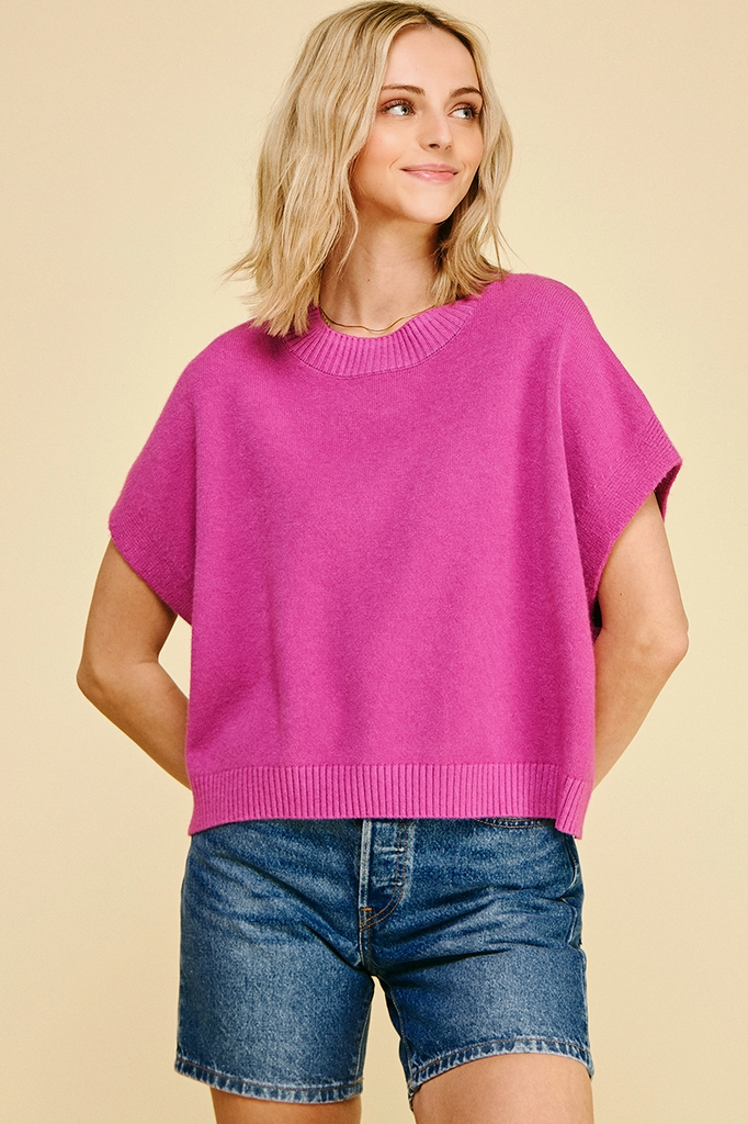 Daisy Top -- Deep Pink