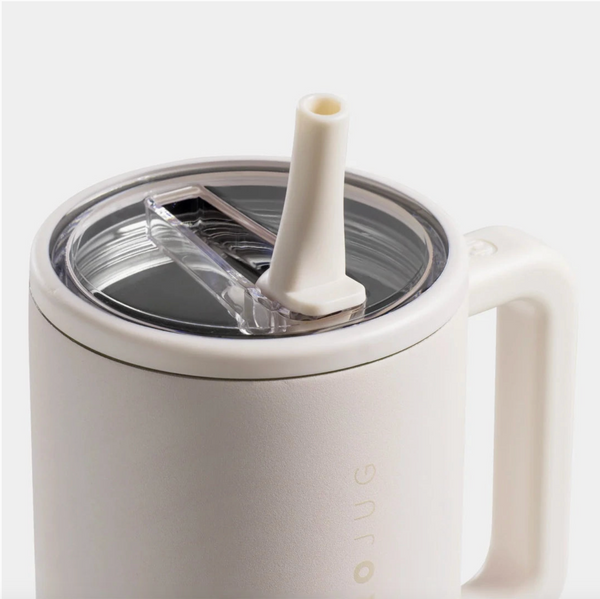 Cream HydroJug 40 oz Traveler Tumbler