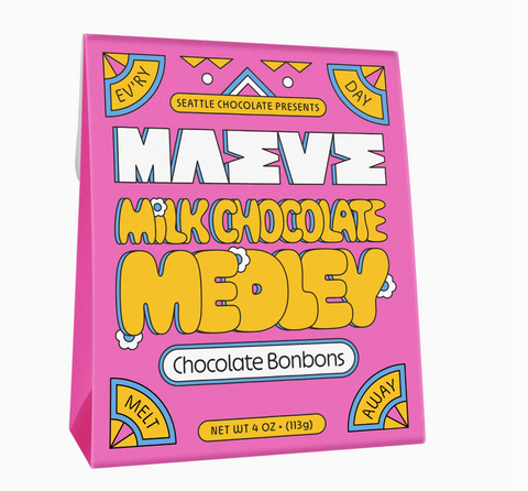 Milk Chocolate Medley Bonbon Box - 4oz