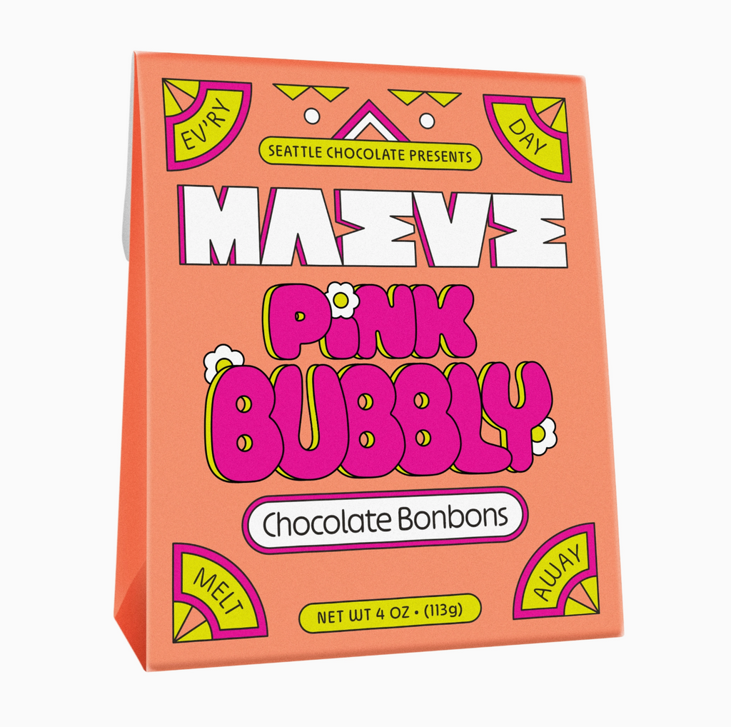 Pink Bubbly Bonbon Box - 4oz