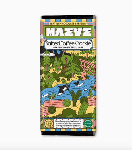 Salted Toffee Crackle Truffle Bar