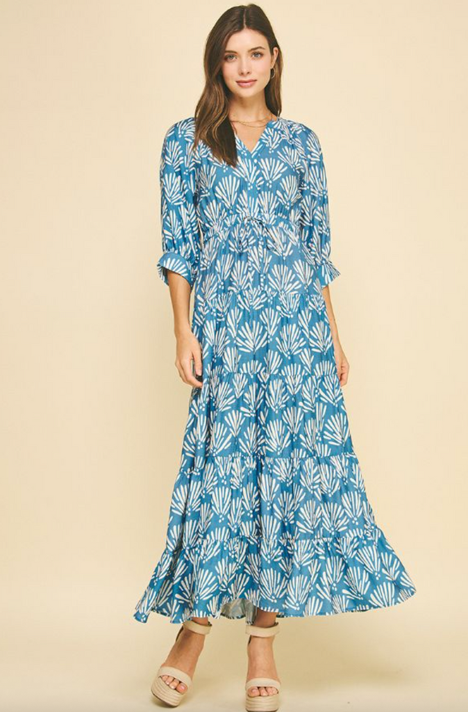Mildred Dress -- Blue