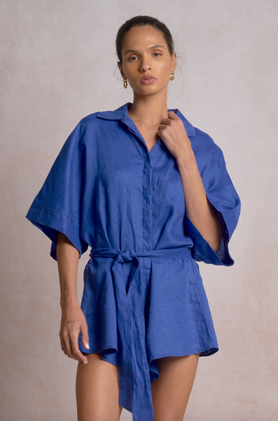 Ladonna Romper -- Blue