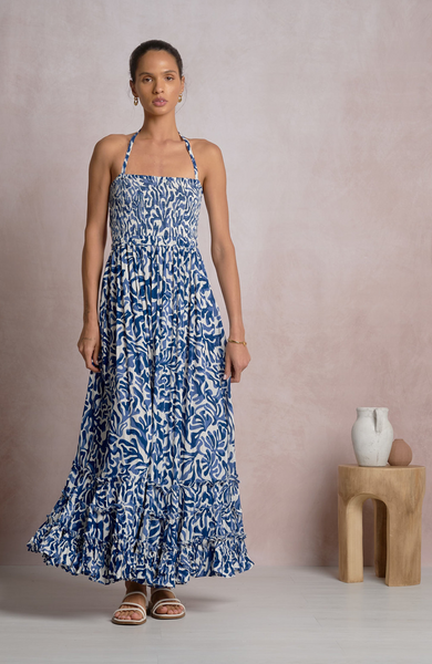 Rebekah Dress -- Blue