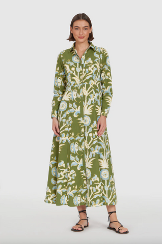 Classic Shirtdress -- Oasis Grove