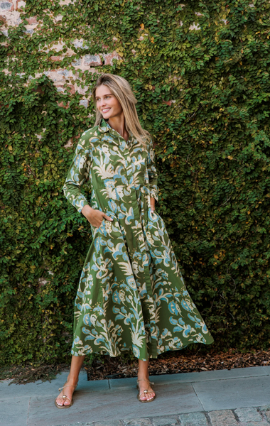 Classic Shirtdress -- Oasis Grove