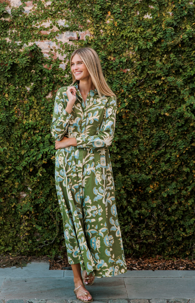 Classic Shirtdress -- Oasis Grove