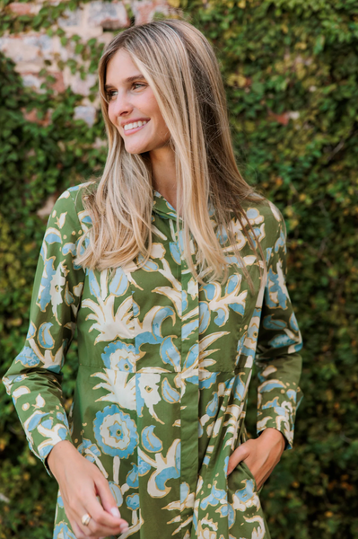 Classic Shirtdress -- Oasis Grove