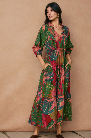 Drawing Dream Dress -- Coral