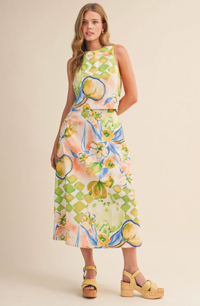 Consuelo Top -- Lime Green