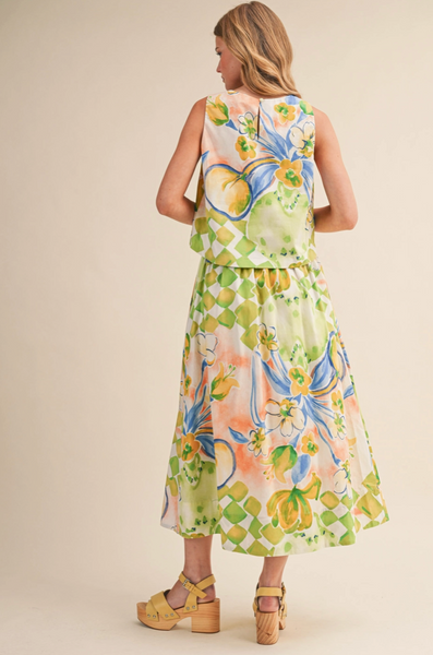 Consuelo Top -- Lime Green