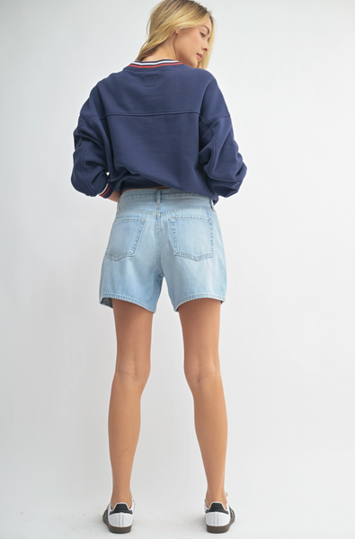 Lightweight Short -- Light Wash