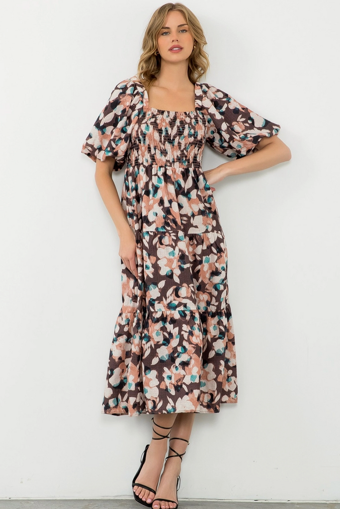 Sylvia Dress -- Brown
