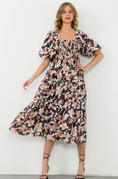 Sylvia Dress -- Brown