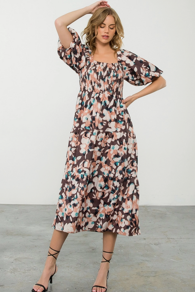 Sylvia Dress -- Brown
