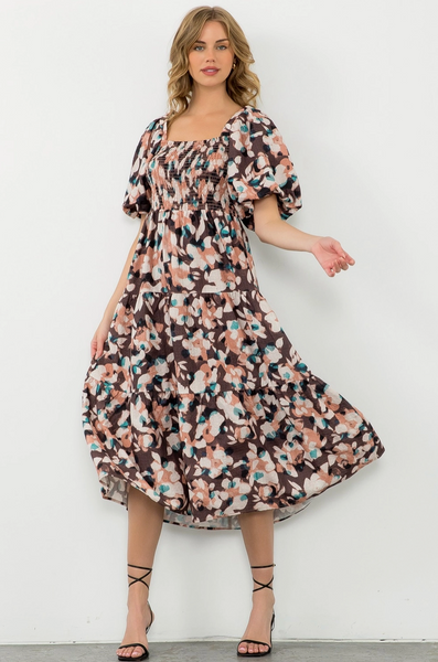 Sylvia Dress -- Brown