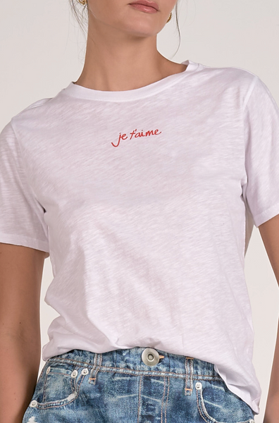 Je T'aime Top -- White