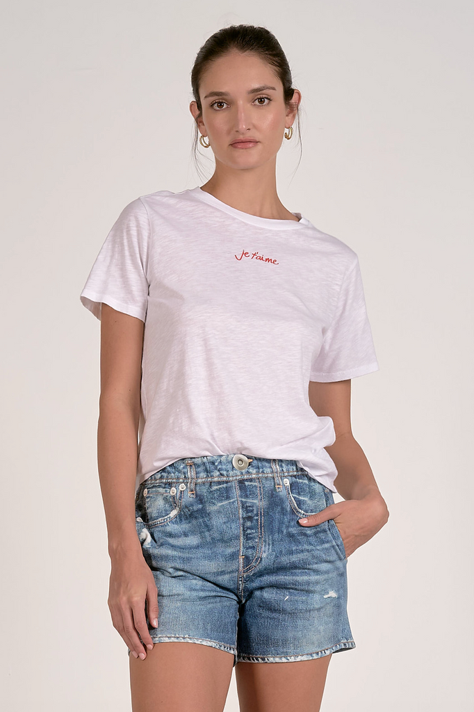 Je T'aime Top -- White