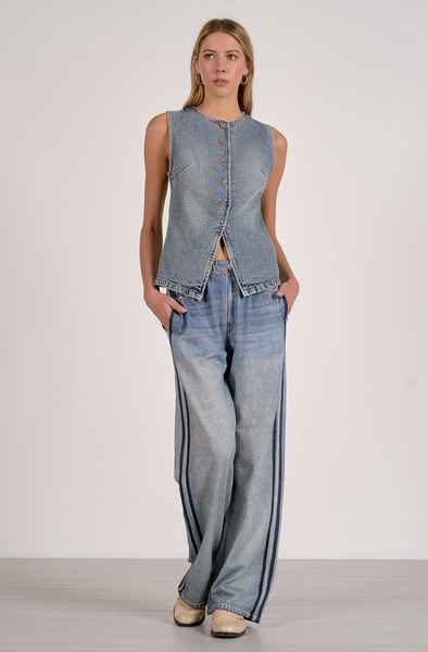Satine Vest -- Denim