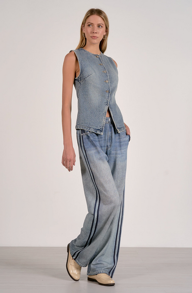 Satine Vest -- Denim