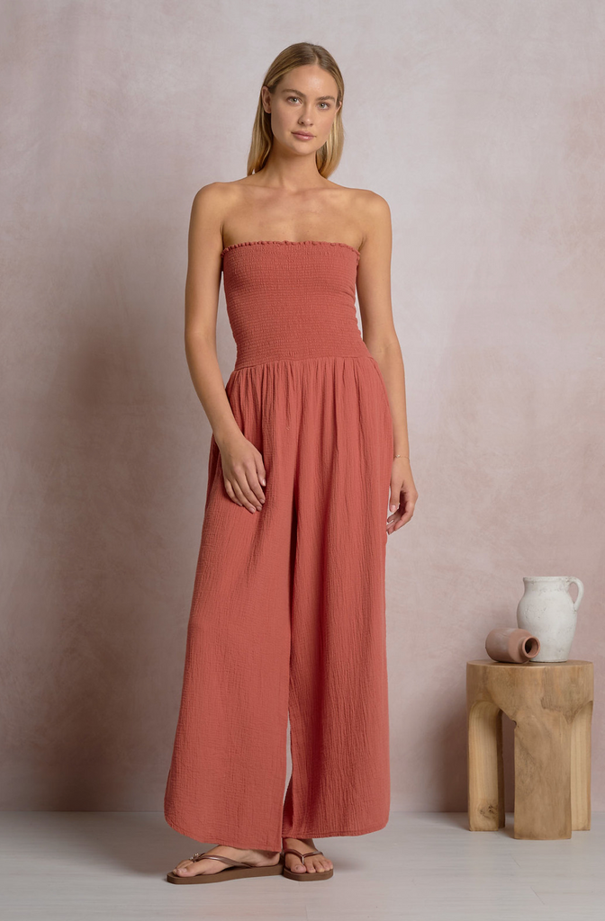 Twila Jumpsuit -- Cayenne – The Flourish Market