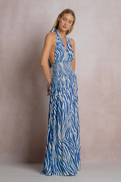 Valeria Dress -- Blue
