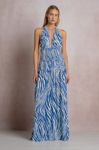 Valeria Dress -- Blue