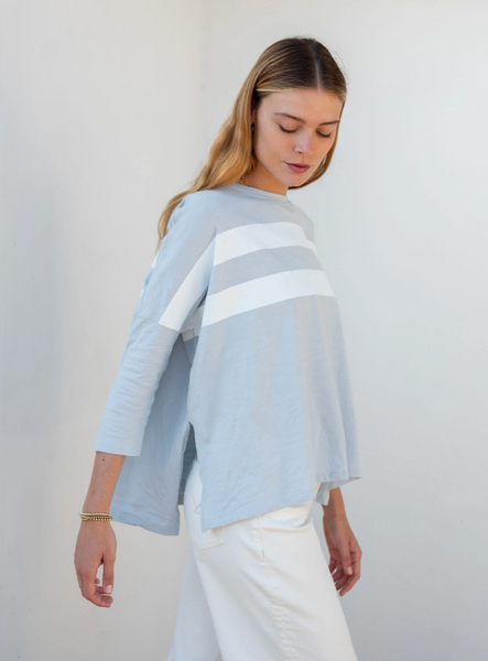 Catalina Tee -- Crystal/White