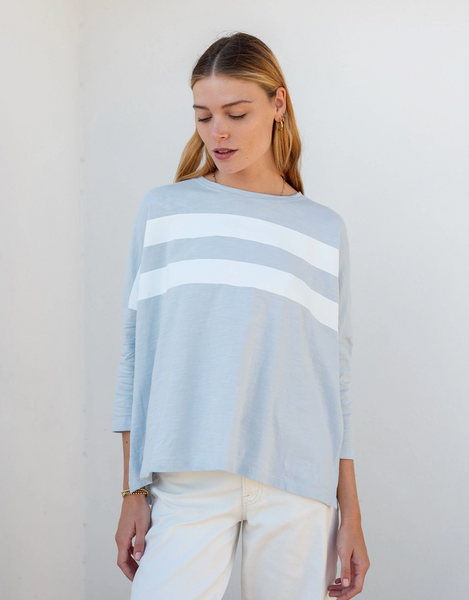 Catalina Tee -- Crystal/White