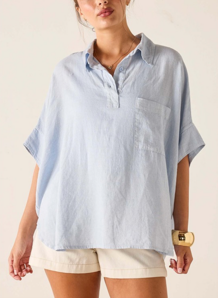 Hermosa Top -- Zen Blue