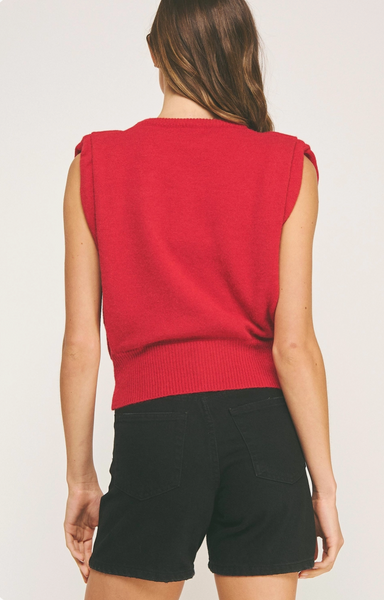 Willa Top -- Dark Red