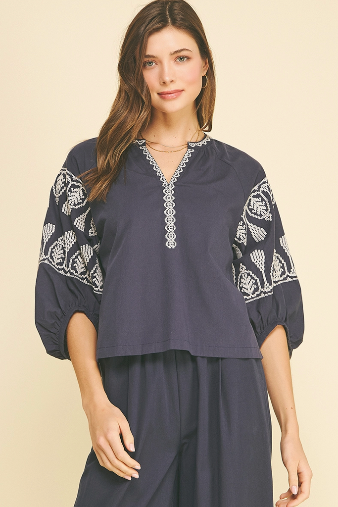 Patsy Top -- Navy