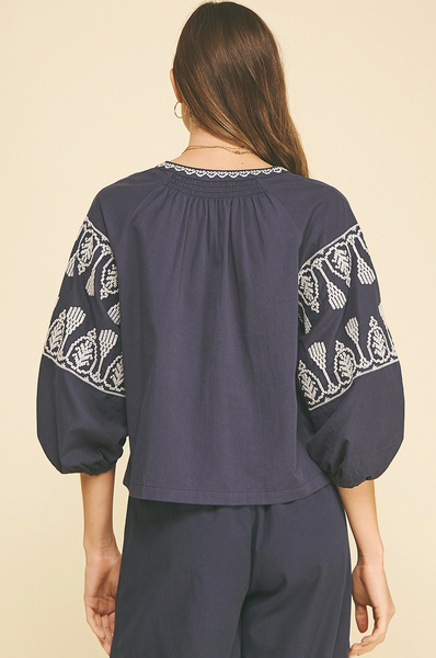 Patsy Top -- Navy