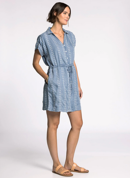 Natalia Dress -- Daisy Stripe