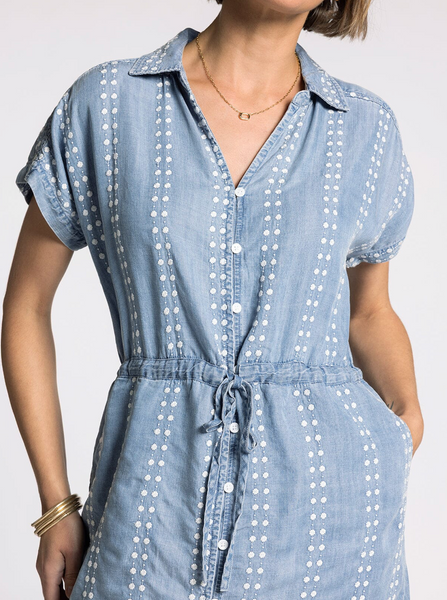 Natalia Dress -- Daisy Stripe