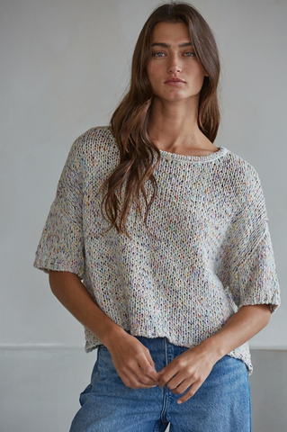 Briana Top -- Oatmeal Multi