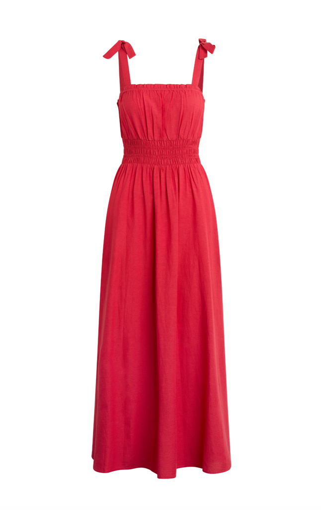 Cadiz Dress -- Chili Red