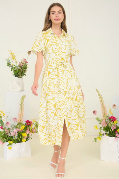 Zoe Dress -- Yellow