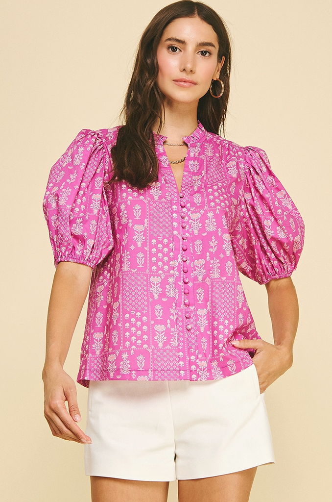 Kathryn Top -- Deep Pink