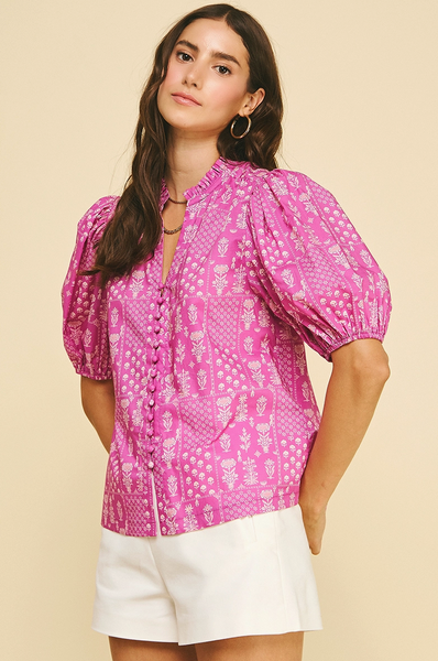 Kathryn Top -- Deep Pink