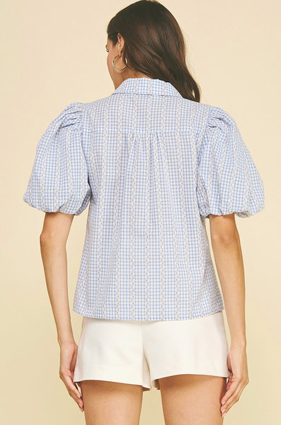 Carolina Top -- Light Blue