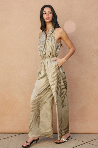 Sandstone Palm Jumpsuit