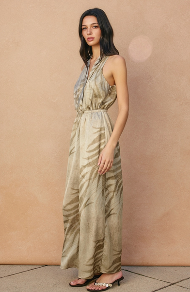 Sandstone Palm Jumpsuit