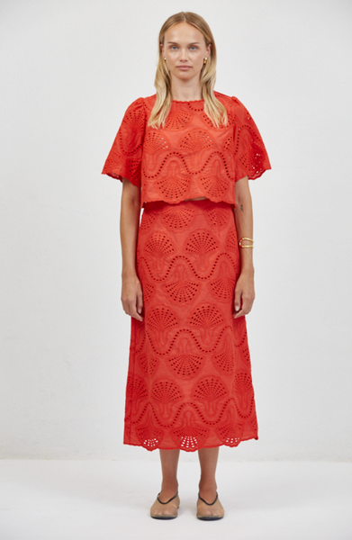 Cannes Skirt -- Red
