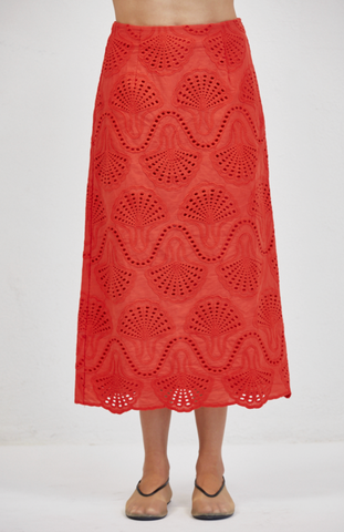 Cannes Skirt -- Red