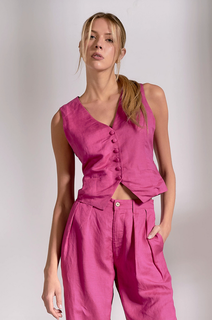 Aperture Vest -- Fuchsia